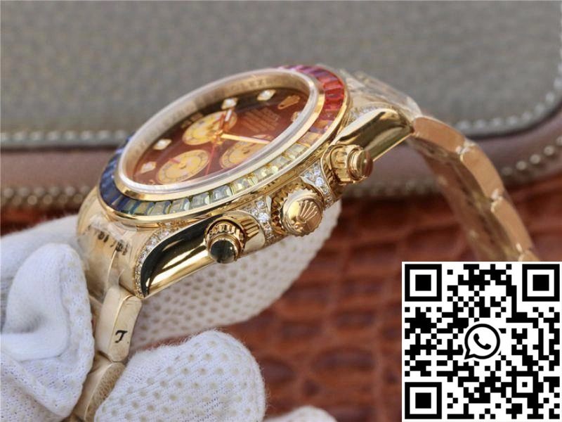 Thermal Rolex Daytona Rainbow Cosmograph 116598RBOW BL Factory 7750 movement 1146
