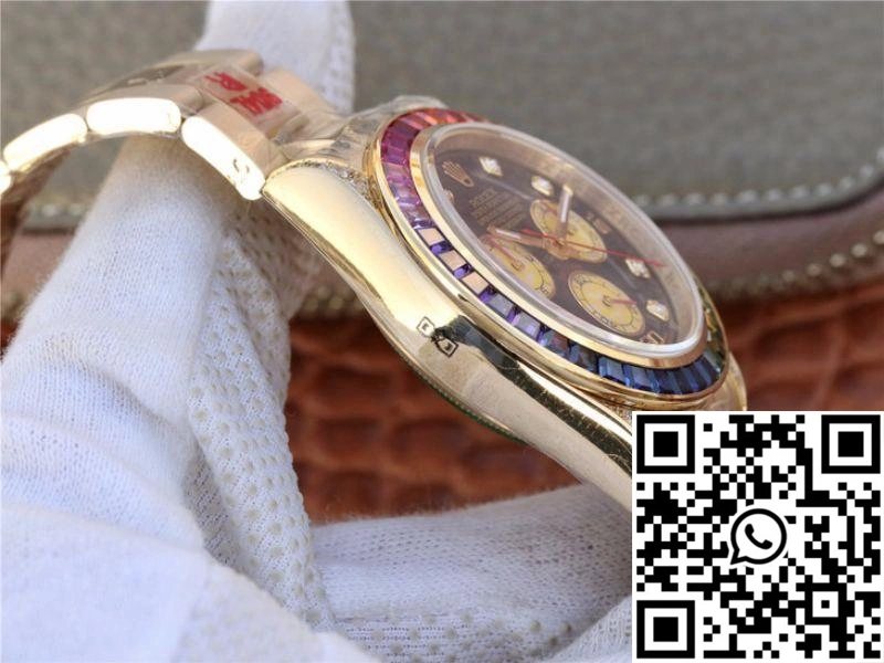 Thermal Rolex Daytona Rainbow Cosmograph 116598RBOW BL Factory 7750 movement 1146