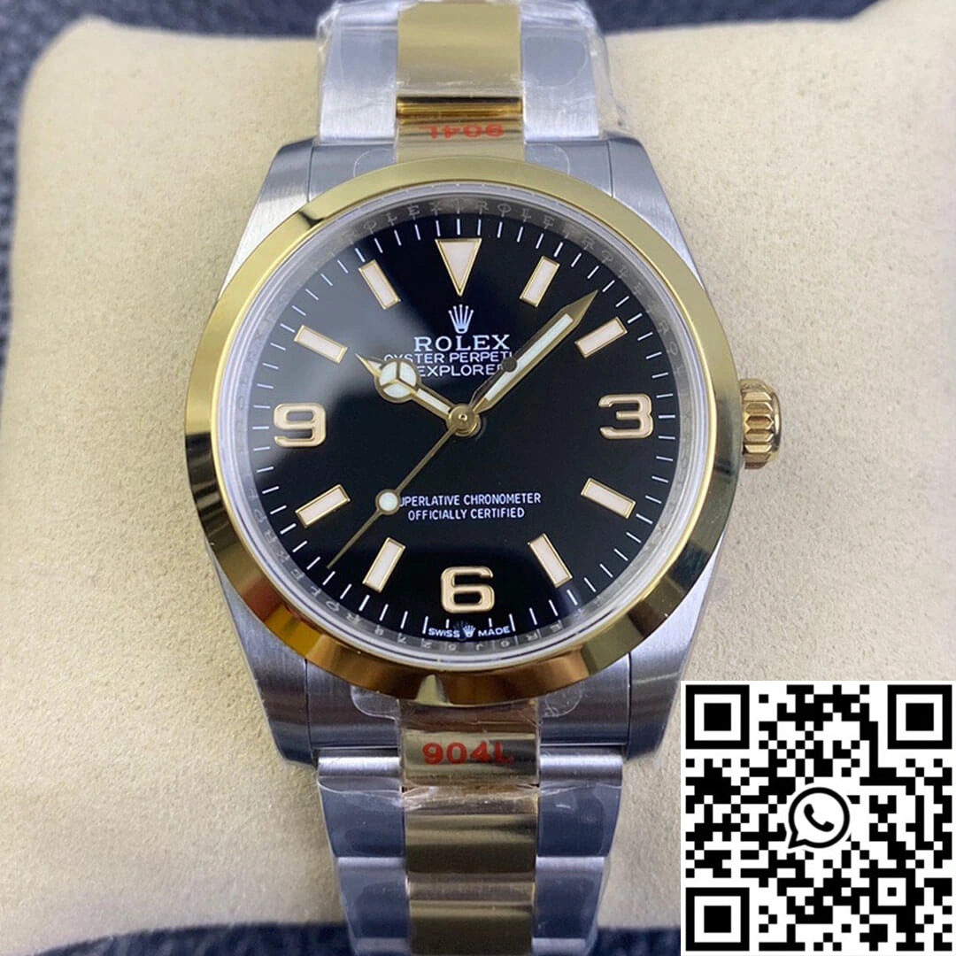 Bright Rolex Explorer M124273-0001 EW Factory Black Dial 1144