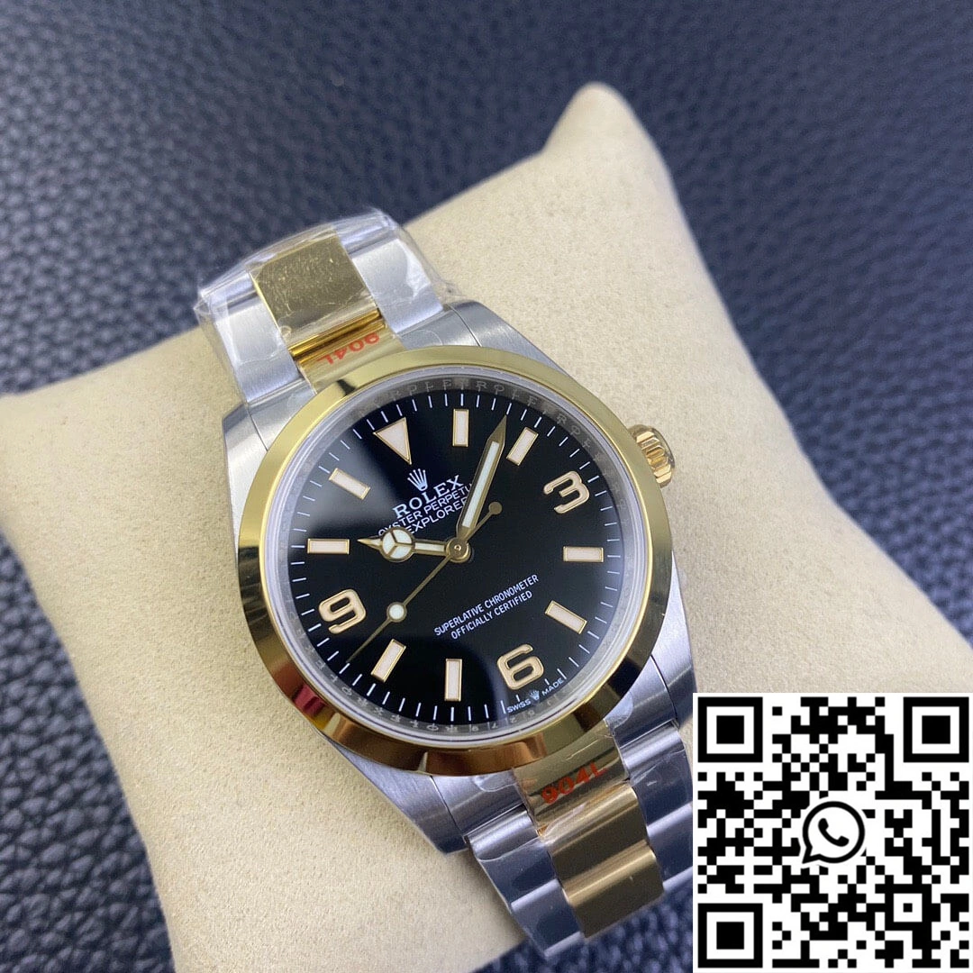 Bright Rolex Explorer M124273-0001 EW Factory Black Dial 1144