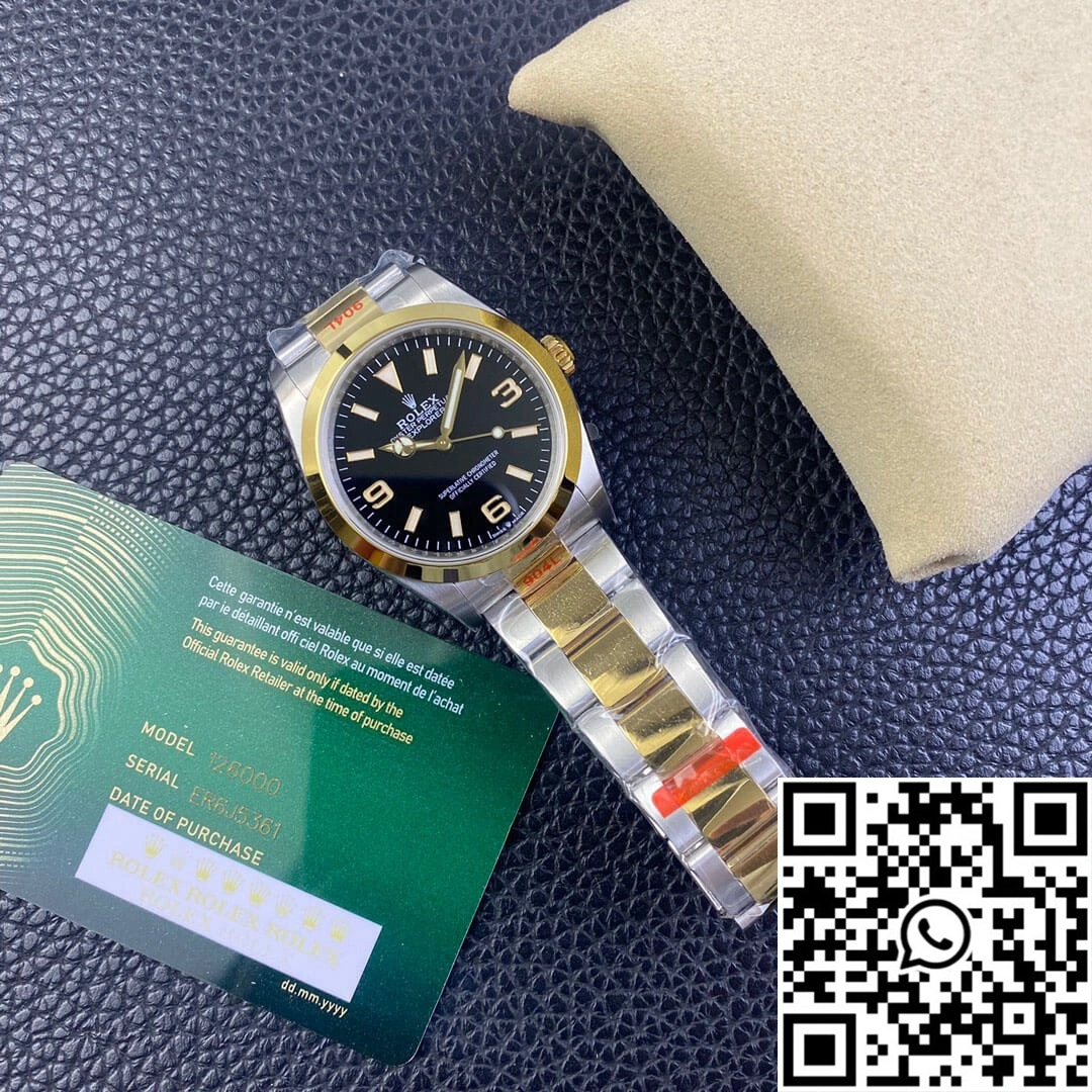 Bright Rolex Explorer M124273-0001 EW Factory Black Dial 1144
