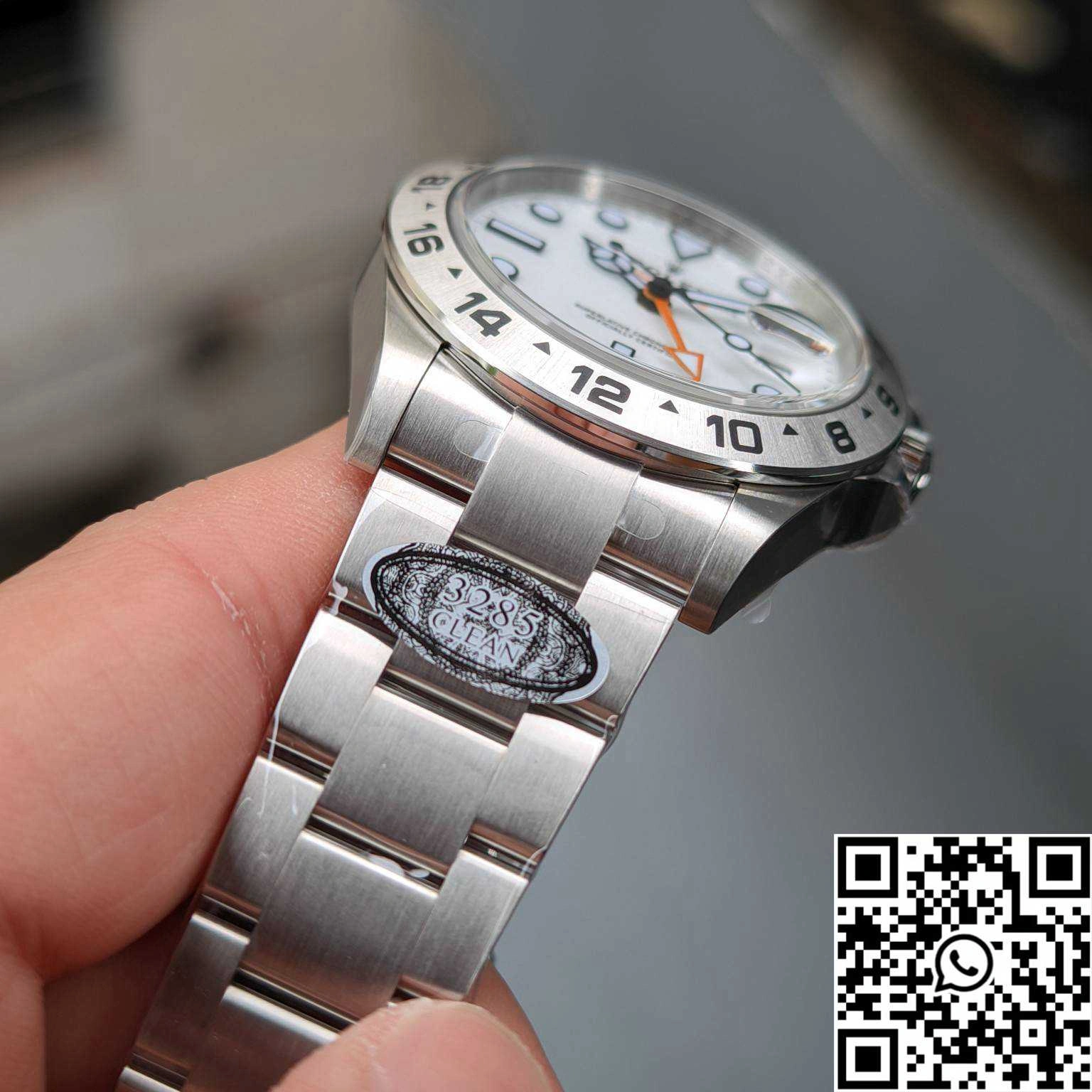 SunProtective Rolex Explorer M226570-0001 Clean Factory Stainless Steel White Dial 1148