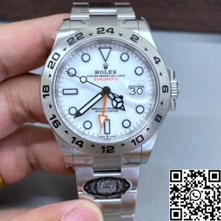 SunProtective Rolex Explorer M226570-0001 Clean Factory Stainless Steel White Dial 1148