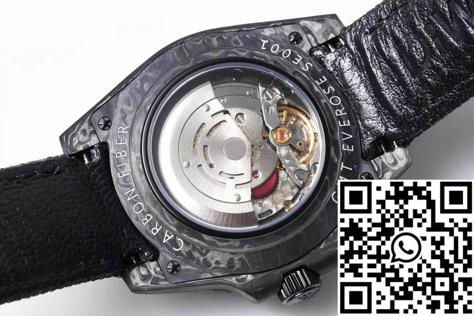 Rolex GMT-MASTER II Diw Carbon Fiber Black Fabric Strap Lightweight 1184