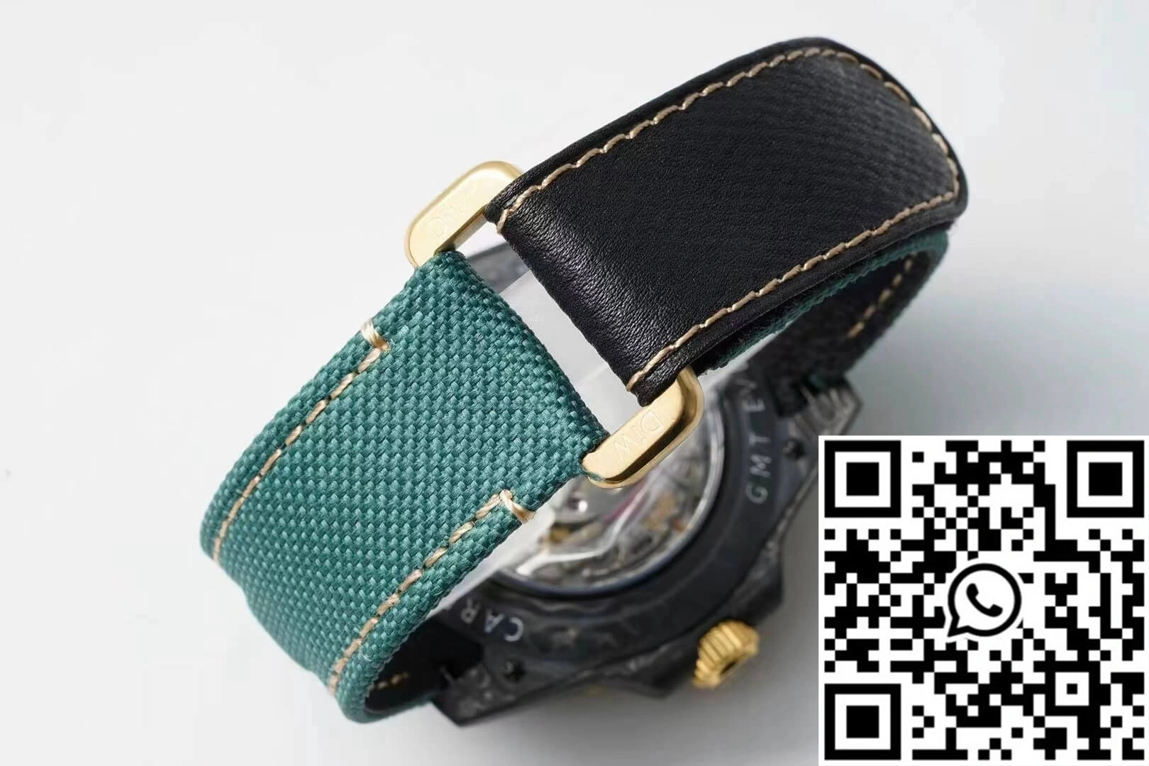 ComfortFit Rolex GMT-MASTER II Diw Carbon Fiber Case Green Fabric Strap 1183