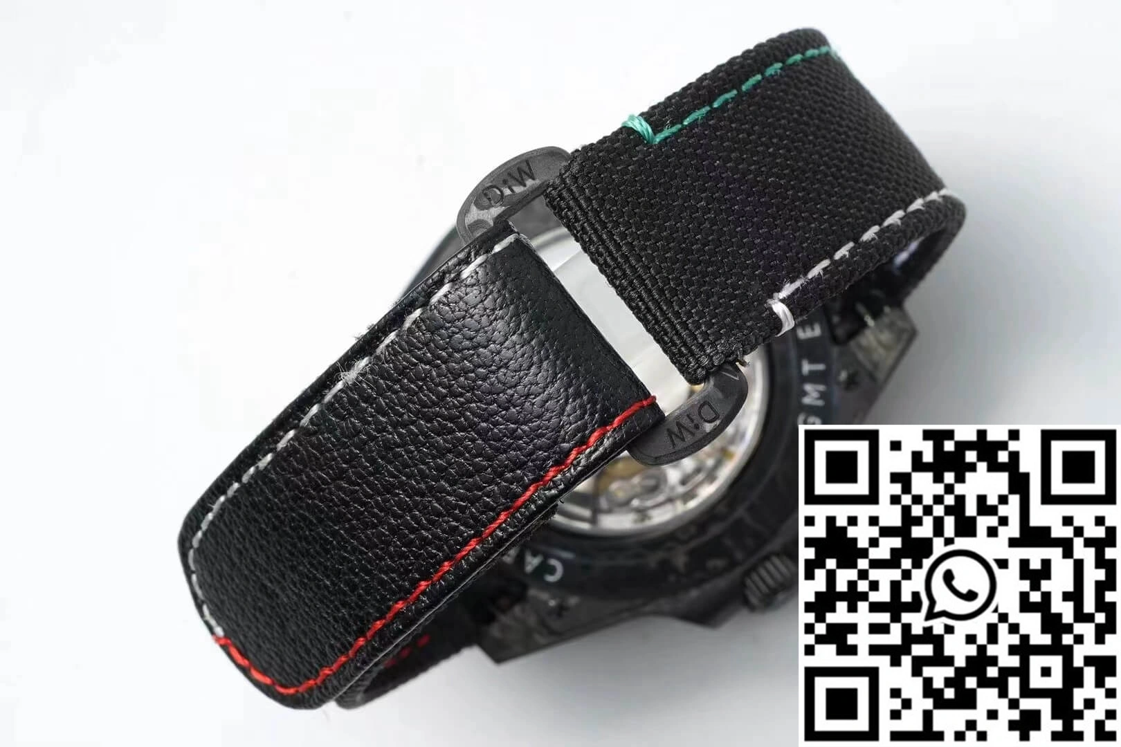 Rolex GMT-MASTER II Diw Carbon Fiber Color Dial Black Fabric Strap Resilient 1164