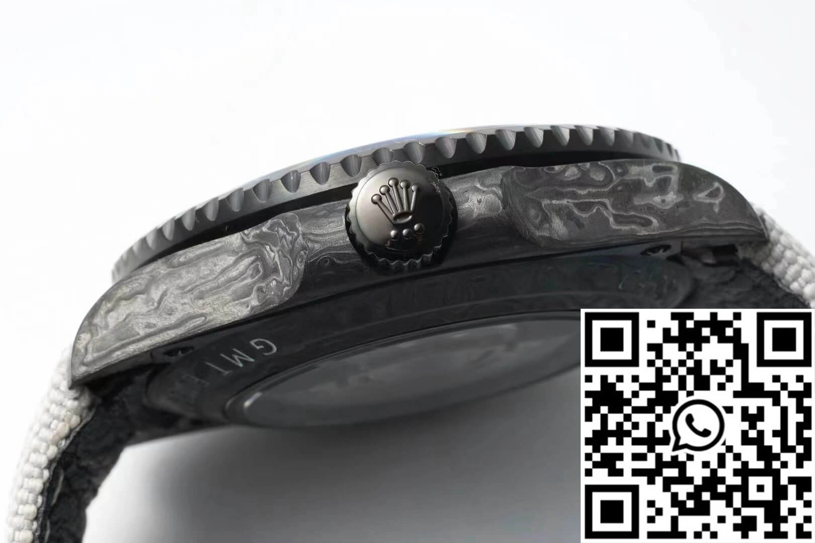 AllSeason Rolex GMT-MASTER II Diw Carbon Fiber Dial Fabric Strap 1188