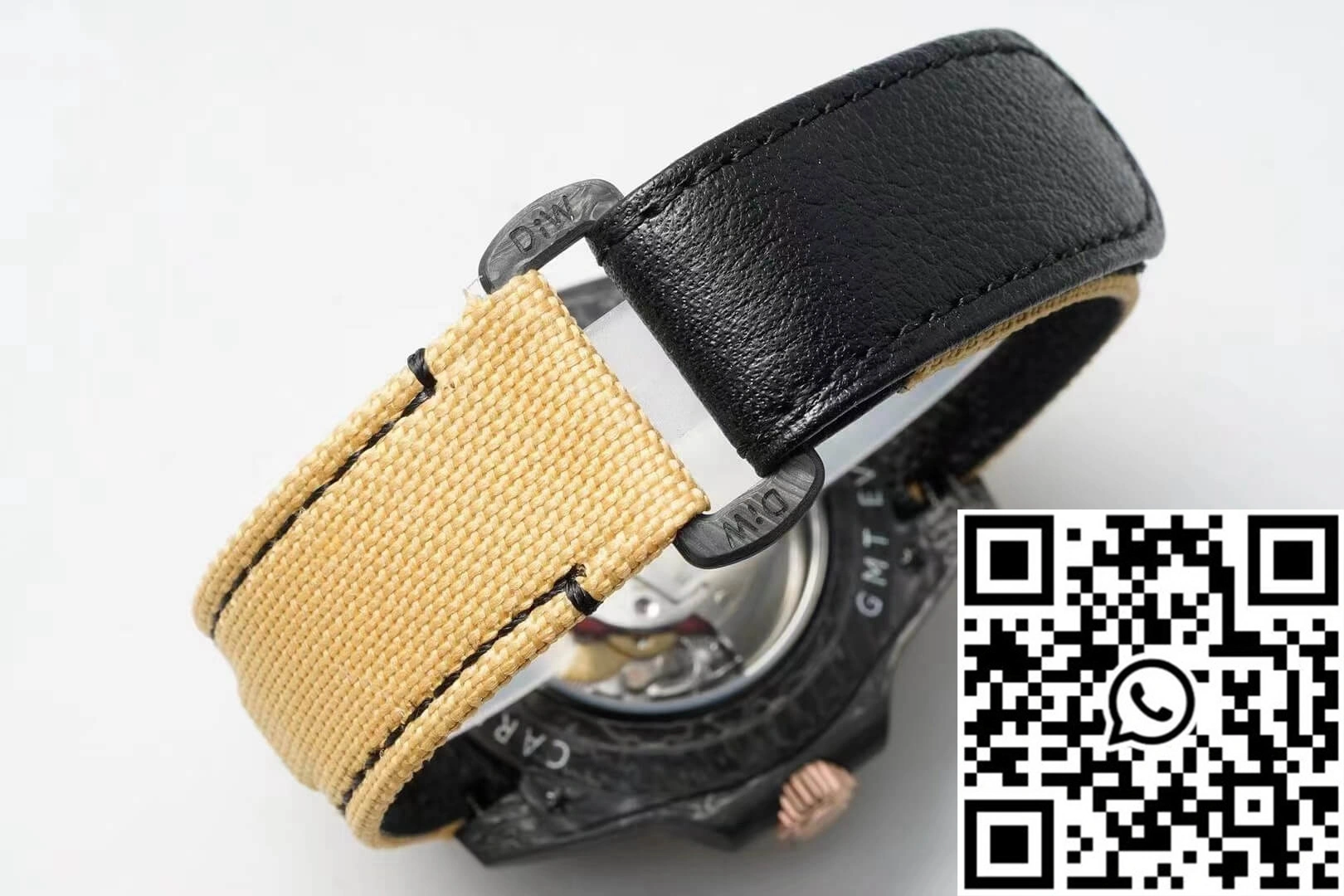 Colorful Rolex GMT-MASTER II Diw Carbon Fiber Yellow Fabric Strap 1185