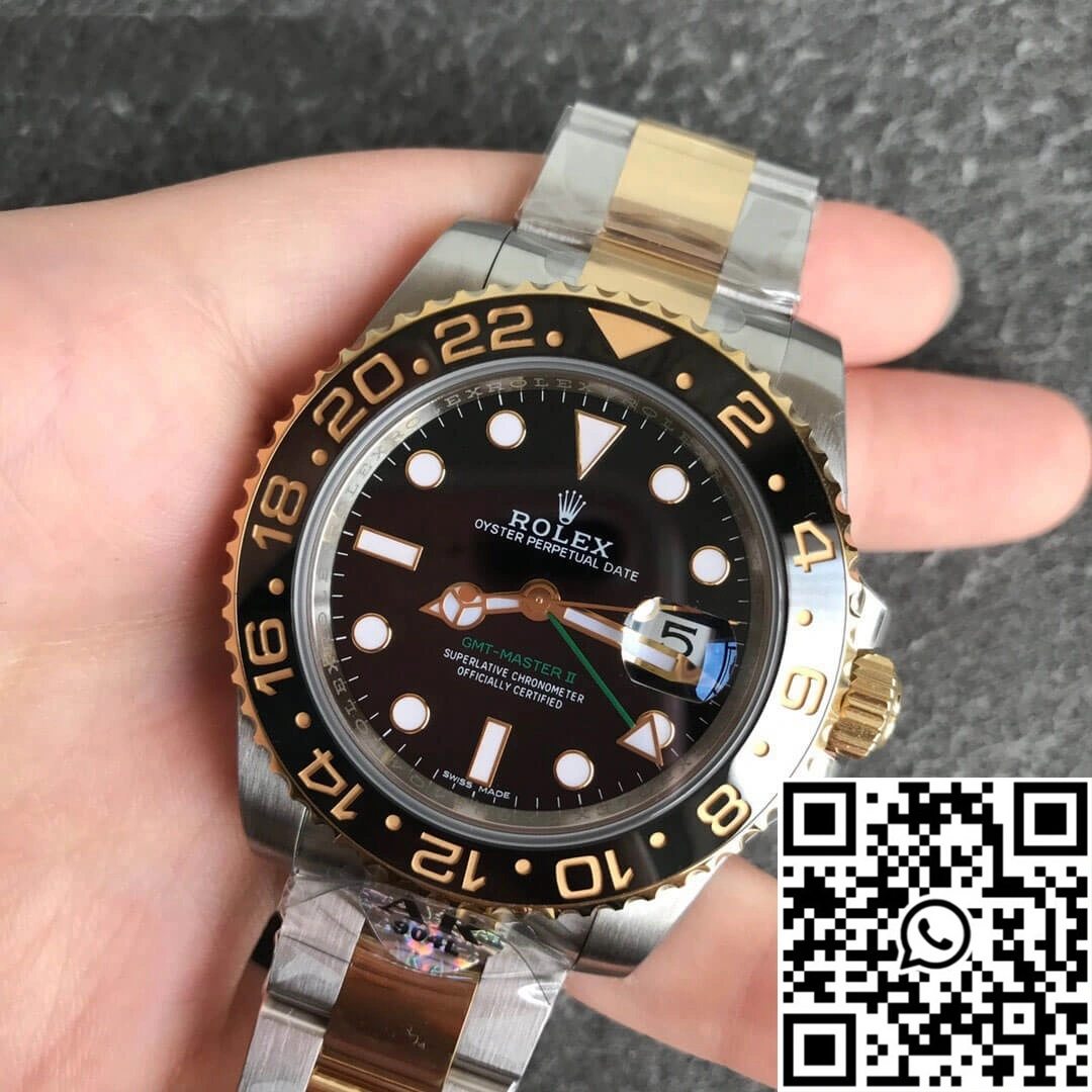 UrbanChic Rolex GMT Master II 116713-LN-78203 AR Factory Yellow Gold 1186