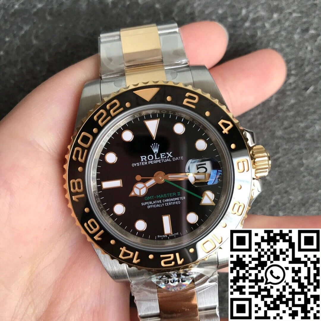 UrbanChic Rolex GMT Master II 116713-LN-78203 AR Factory Yellow Gold 1186