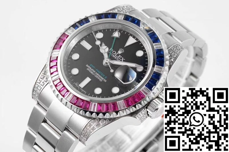 Resilient Rolex GMT Master II 116759 SAru-78209 ROF Factory Black Dial 1170