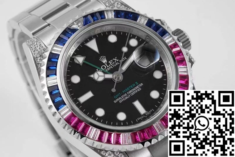 Resilient Rolex GMT Master II 116759 SAru-78209 ROF Factory Black Dial 1170