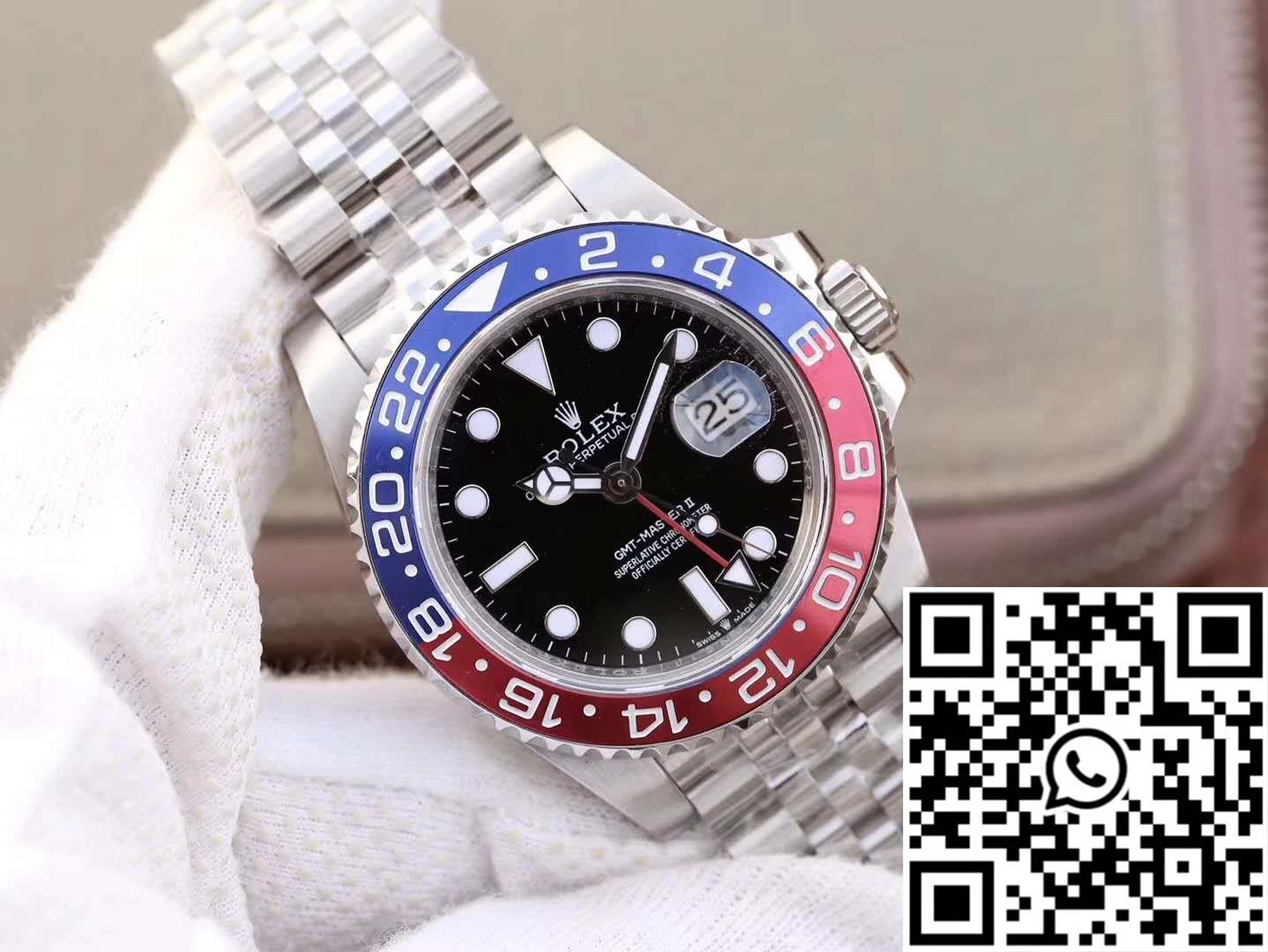 Sustainable Rolex GMT Master II 126710BLRO GM Factory Black Dial 1171