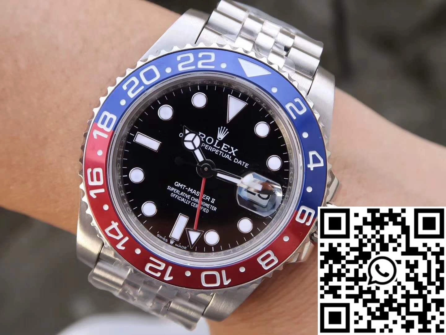 Sustainable Rolex GMT Master II 126710BLRO GM Factory Black Dial 1171