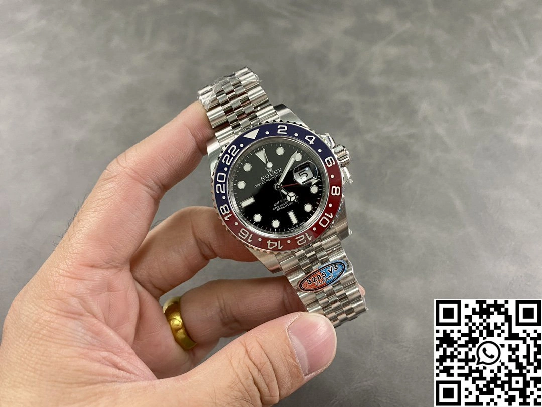 Breathable Rolex GMT Master II M126710BLRO-0001 Clean Factory Black Dial V 1178