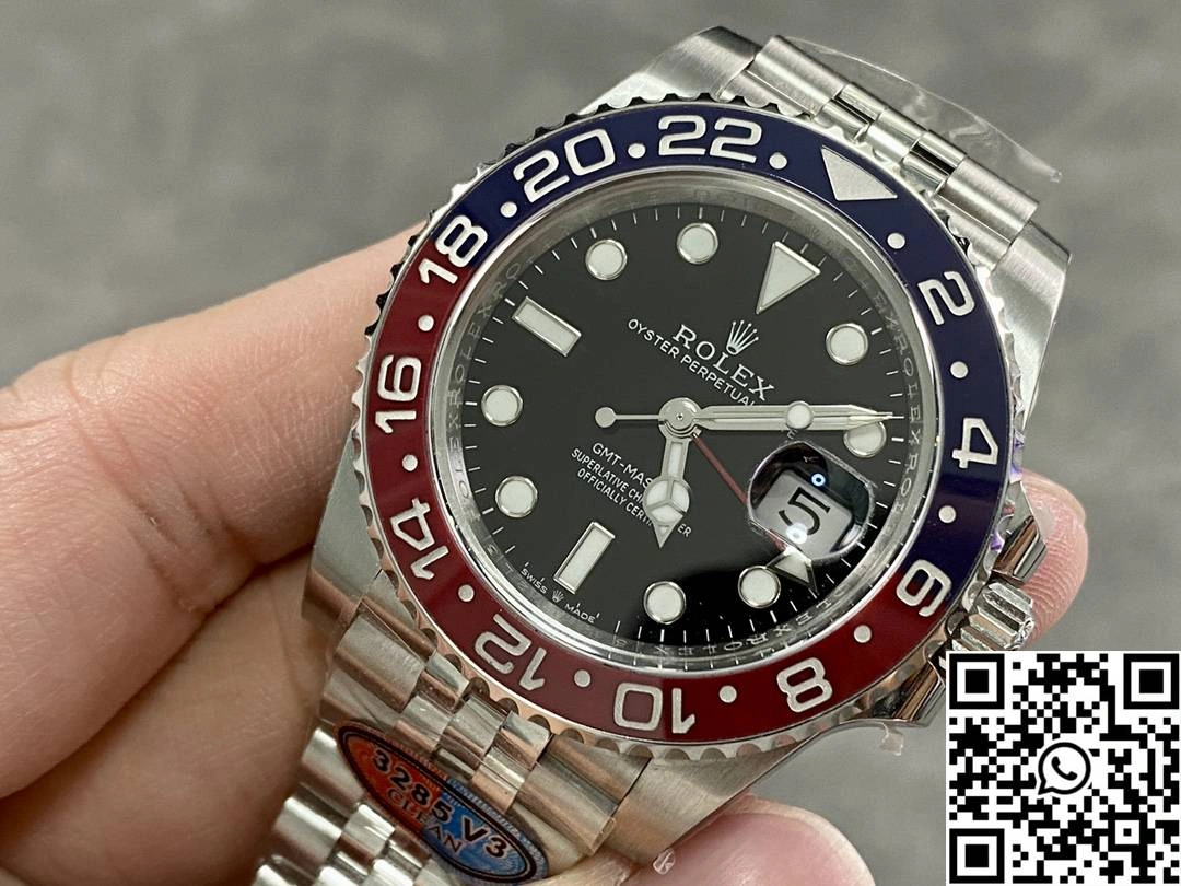 Breathable Rolex GMT Master II M126710BLRO-0001 Clean Factory Black Dial V 1178