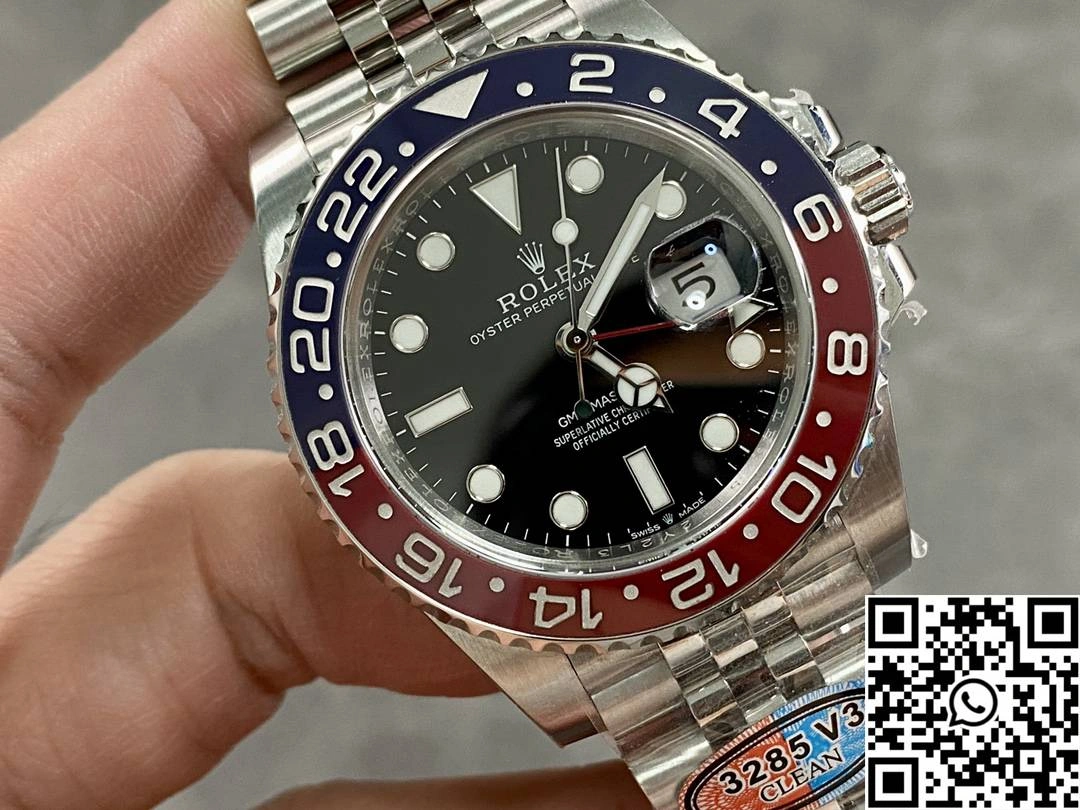 Breathable Rolex GMT Master II M126710BLRO-0001 Clean Factory Black Dial V 1178