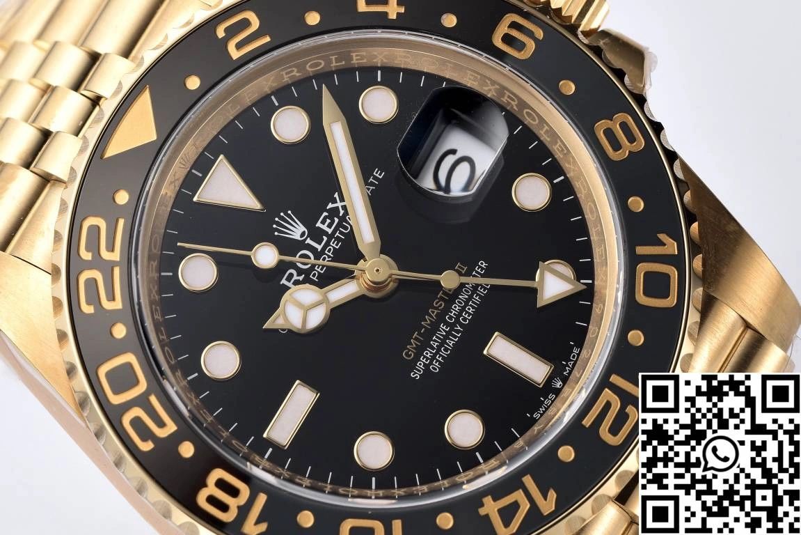 Rolex GMT Master II M126710BLRO-0001 Clean Factory Gold Case Black Dial StreetReady 1160