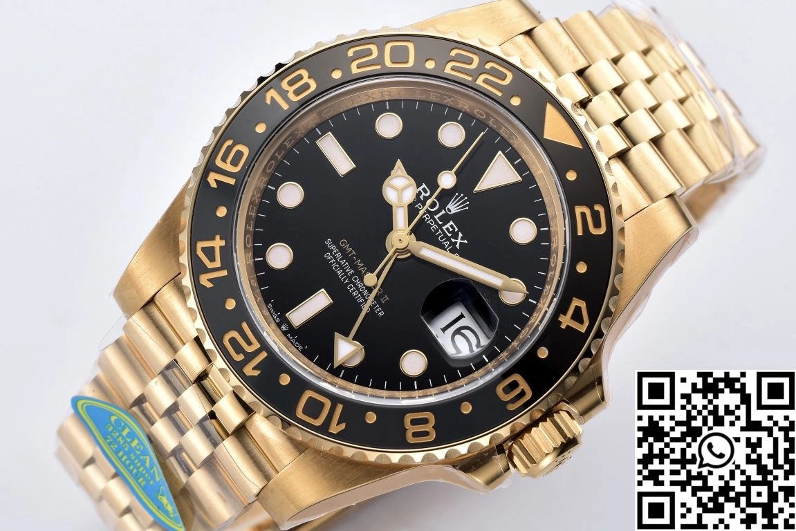 Rolex GMT Master II M126710BLRO-0001 Clean Factory Gold Case Black Dial StreetReady 1160