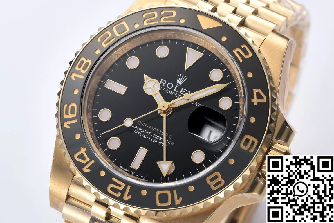 Rolex GMT Master II M126710BLRO-0001 Clean Factory Gold Case Black Dial StreetReady 1160