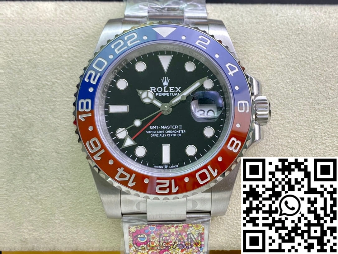 SmoothTexture Rolex GMT Master II M126710BLRO-0002 Clean Factory Black Dial 1167