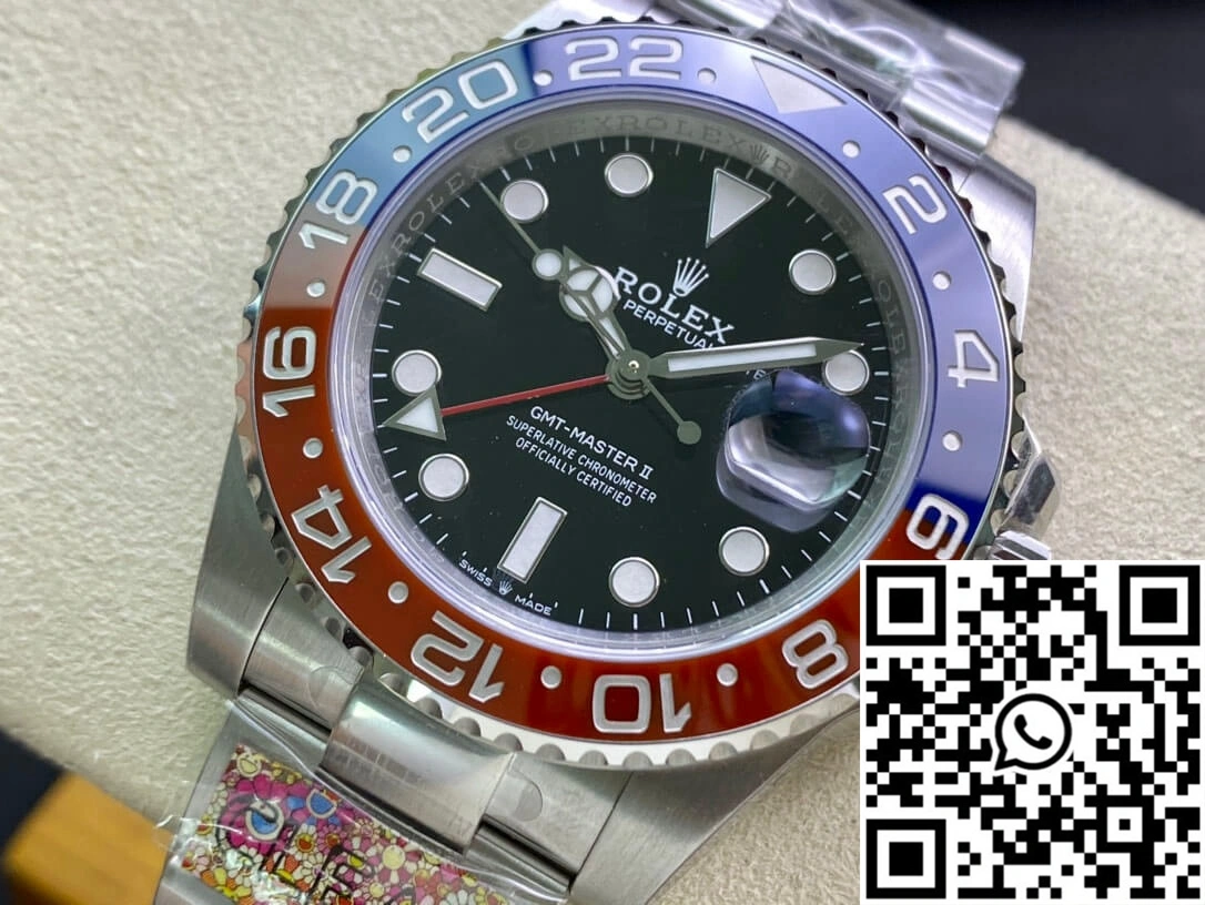 SmoothTexture Rolex GMT Master II M126710BLRO-0002 Clean Factory Black Dial 1167