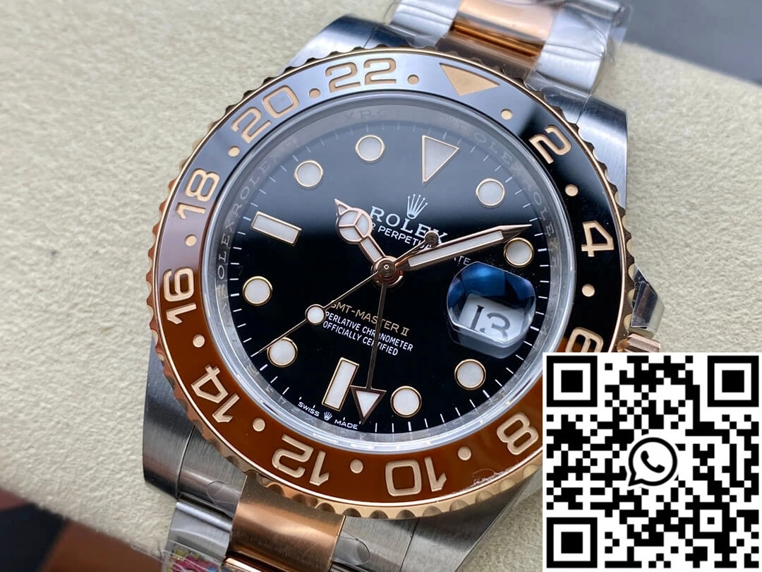 Reliable Rolex GMT Master II M126711chnr-0002 Clean Factory Rose Gold 1187
