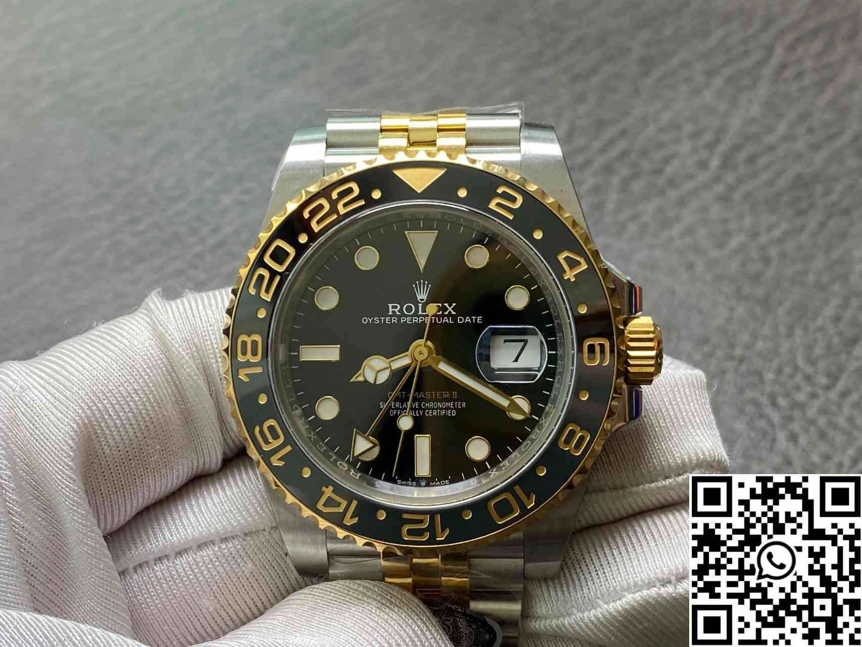 Rolex GMT Master II M126713grnr-0001 Clean Factory Black Dial Cozy 1175