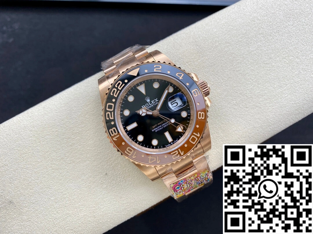 MoistureWicking Rolex GMT Master II M126715CHNR-0001 Clean Factory Rose Gold 1176