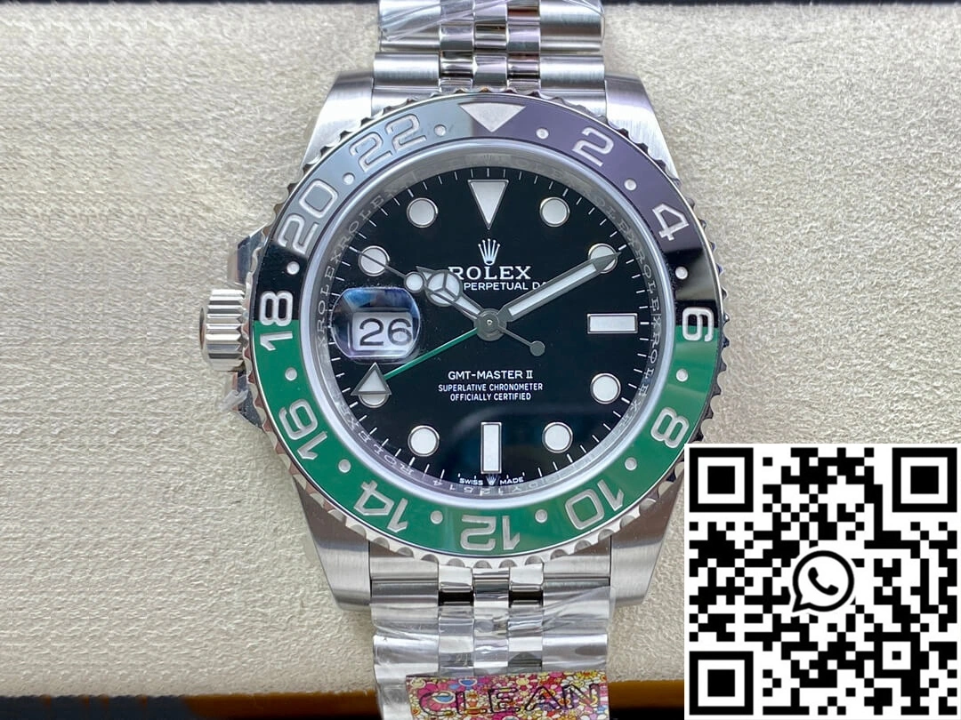 Contemporary Rolex GMT Master II M126720vtnr-0002 Clean Factory Black Dial 1181