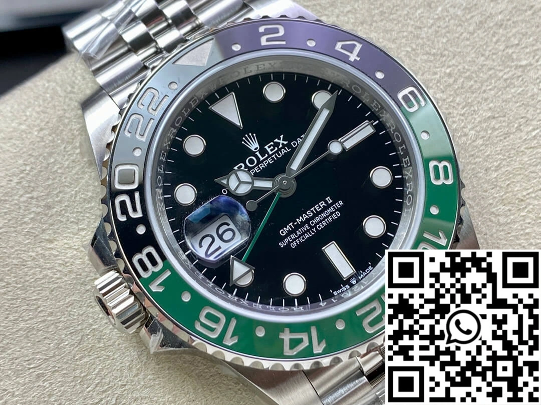 Contemporary Rolex GMT Master II M126720vtnr-0002 Clean Factory Black Dial 1181