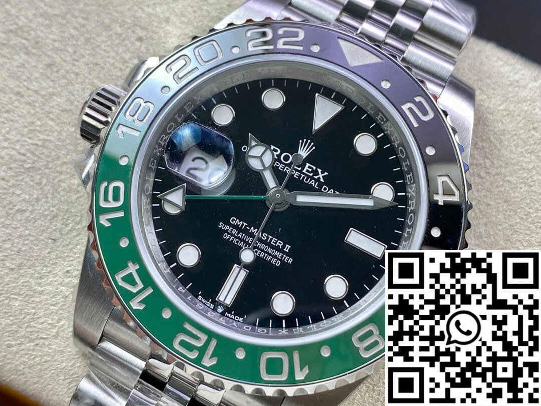 Contemporary Rolex GMT Master II M126720vtnr-0002 Clean Factory Black Dial 1181