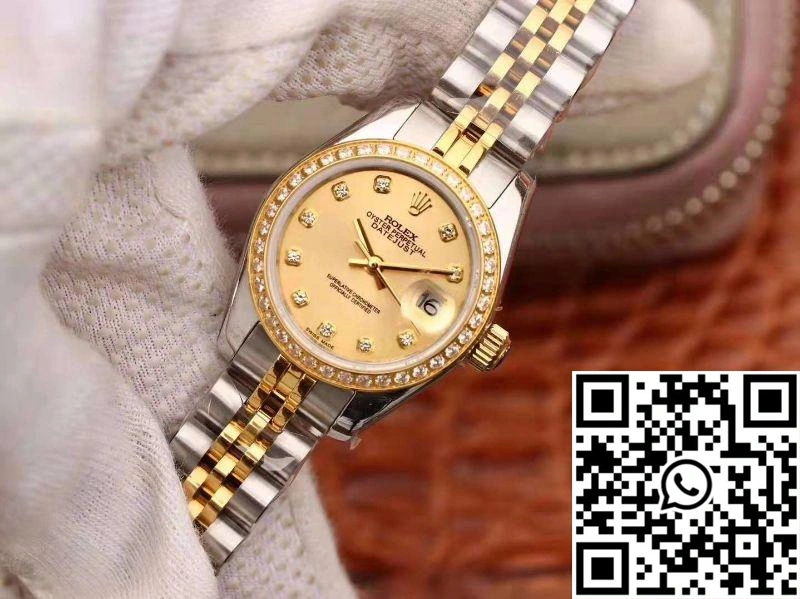 TechFriendly Rolex Lady Datejust 18K Gold Plating 28mm Gold Dial 884
