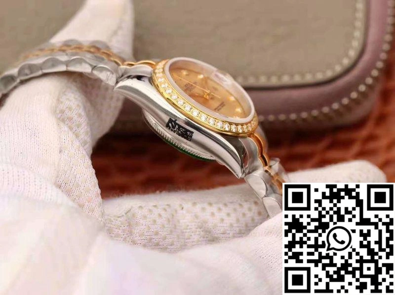 TechFriendly Rolex Lady Datejust 18K Gold Plating 28mm Gold Dial 884