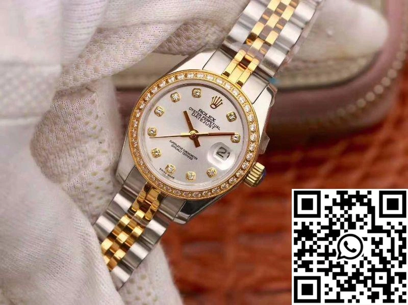 Rolex Lady Datejust 18K Yellow Gold 28MM Silver Dial FastDry 869