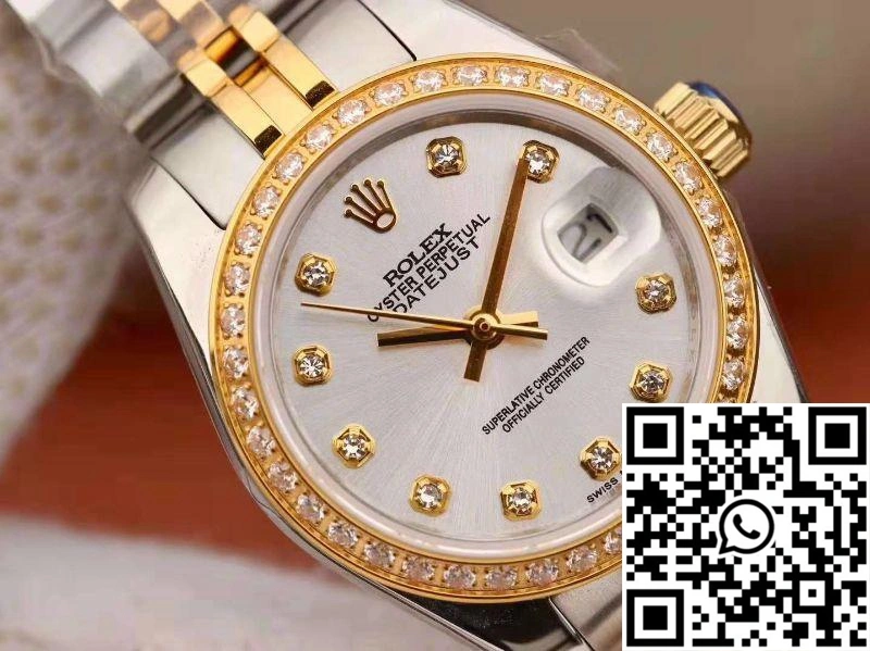 Rolex Lady Datejust 18K Yellow Gold 28MM Silver Dial FastDry 869