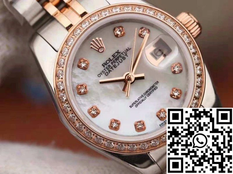 Rolex Lady Datejust Two Tone Bracelet 28MM Enamel Dial AllSeason 887
