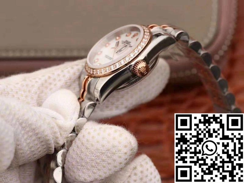 Rolex Lady Datejust Two Tone Bracelet 28MM Enamel Dial AllSeason 887