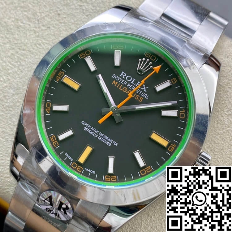 Supportive Rolex Milgauss 116400GV AR Factory Black Dial 1193