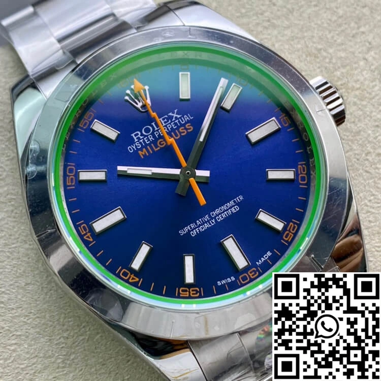 Rolex Milgauss 116400GV AR Factory Blue Dial Durable 1192