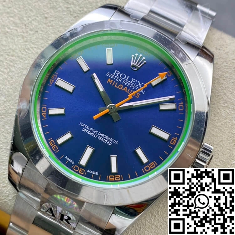 Rolex Milgauss 116400GV AR Factory Blue Dial Durable 1192