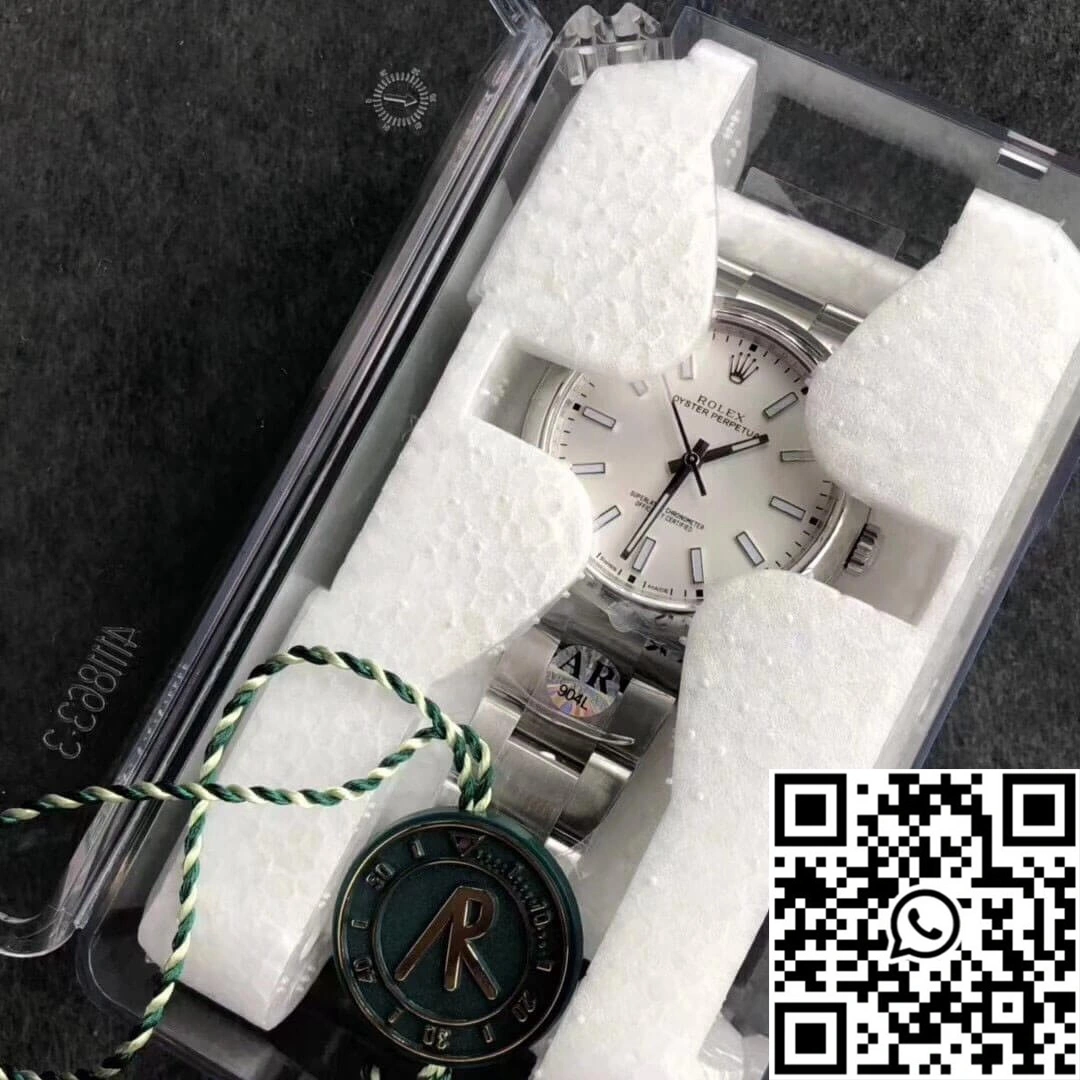 Functional Rolex Oyster Perpetual 114300 39MM AR Factory White Dial 1286