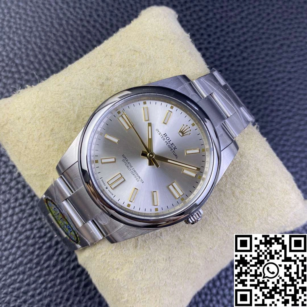 ZipUp Rolex Oyster Perpetual M124300-0001 41MM Clean Factory Silver Dial 1284