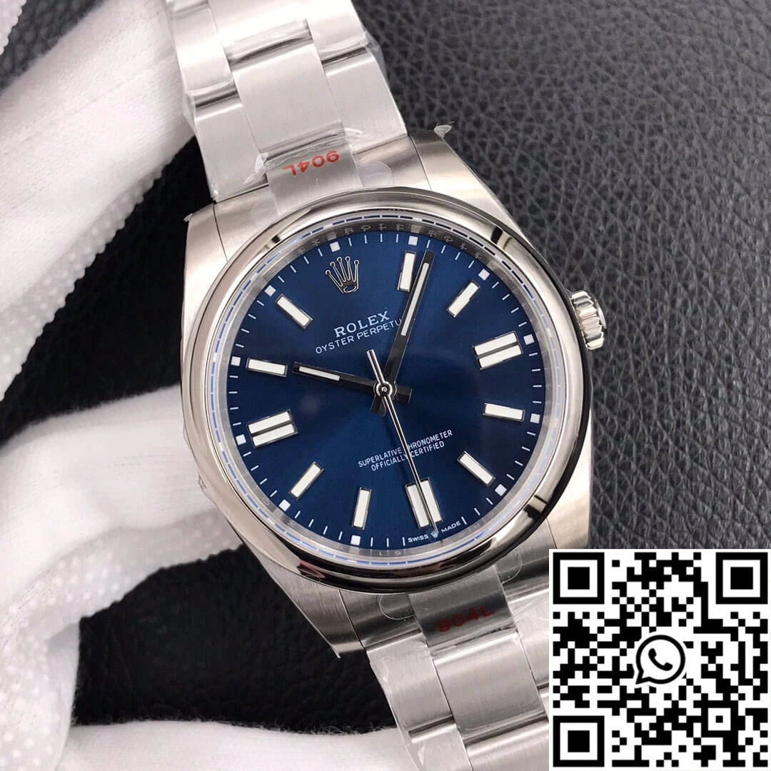 Rolex Oyster Perpetual M124300-0003 41MM EW Factory Blue Dial Upgraded 1290