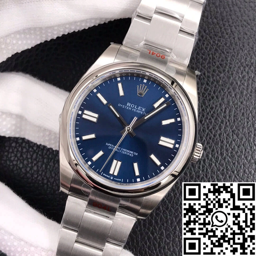 Rolex Oyster Perpetual M124300-0003 41MM EW Factory Blue Dial Upgraded 1290