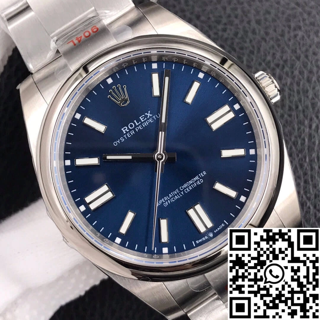 Rolex Oyster Perpetual M124300-0003 41MM EW Factory Blue Dial Upgraded 1290