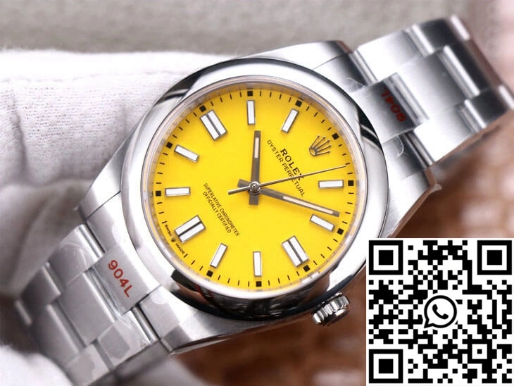 Rolex Oyster Perpetual M124300-0004 41MM EW Factory Yellow Dial EyeCatching 1299
