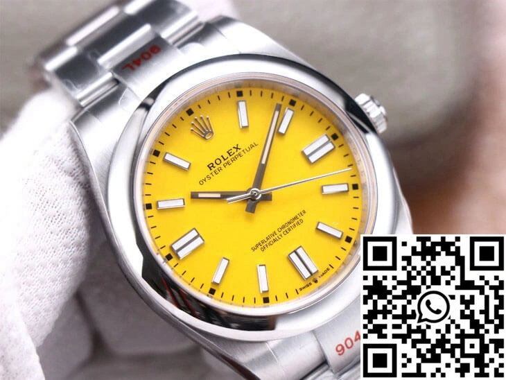 Rolex Oyster Perpetual M124300-0004 41MM EW Factory Yellow Dial EyeCatching 1299