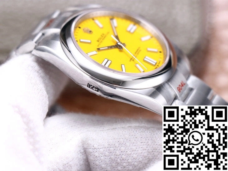 Rolex Oyster Perpetual M124300-0004 41MM EW Factory Yellow Dial EyeCatching 1299