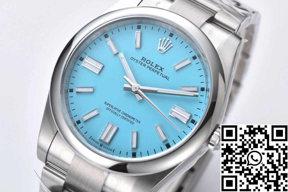 Rolex Oyster Perpetual M124300-0006 41MM Clean Factory Turquoise Blue Dial WellDesigned 1288